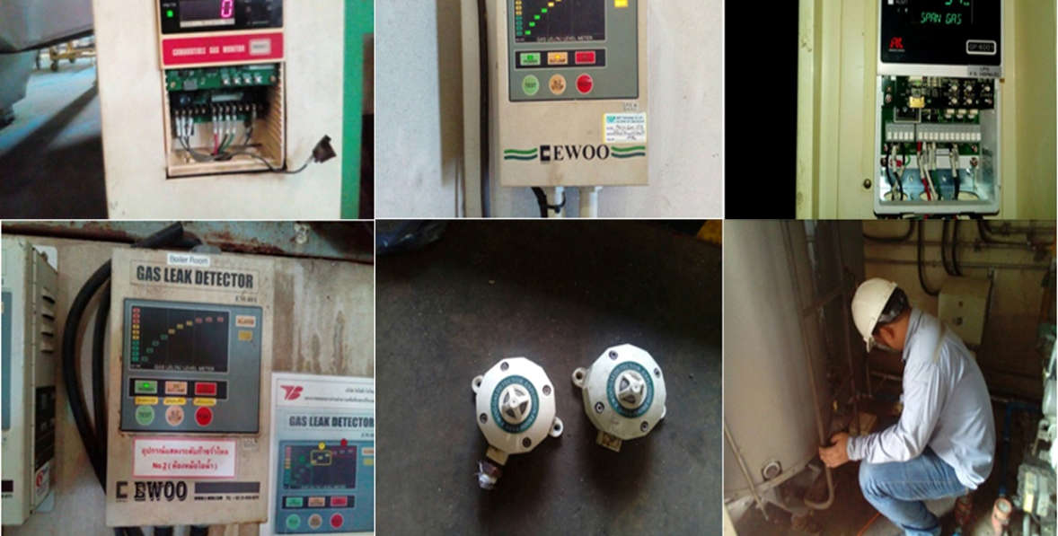 Gas detector install & calibration ติดตั้งและสอบเทียบเครื่องตรวจจับแก๊ส